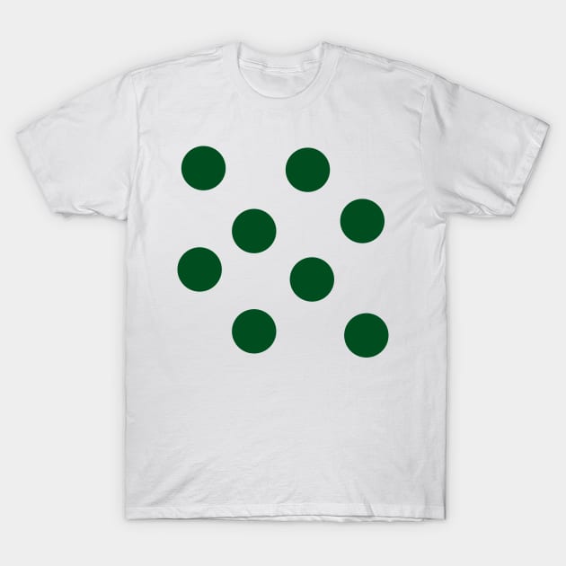 Green Polka Dots T-Shirt by MacSquiddles